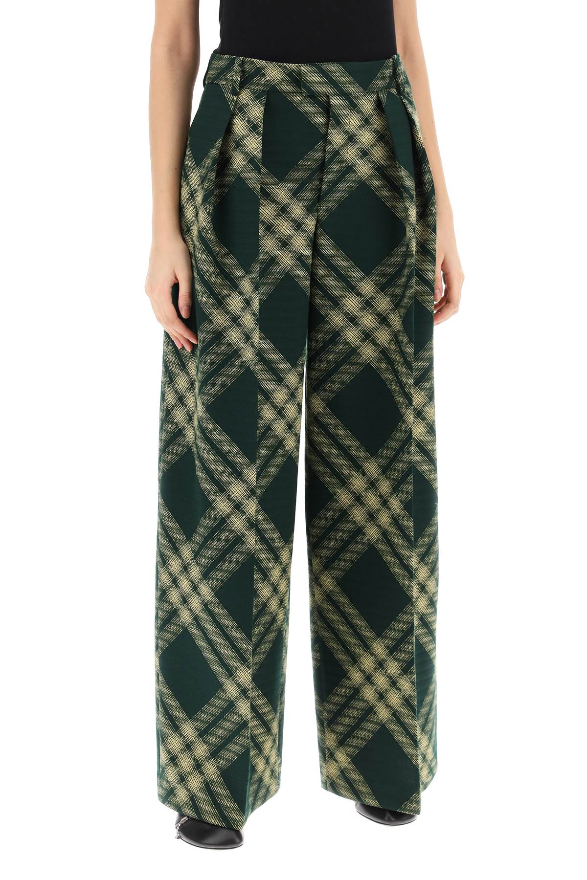 Burberry Check Palazzo Pants Women