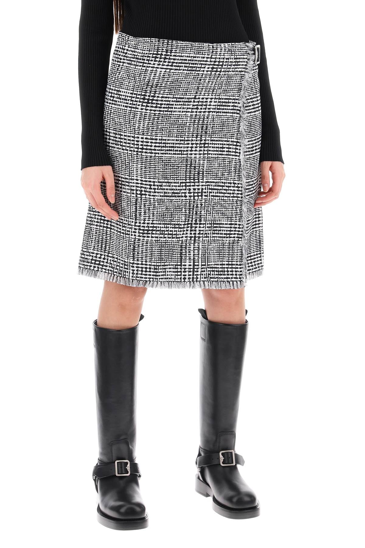 Burberry Houndstooth Plaid K Women