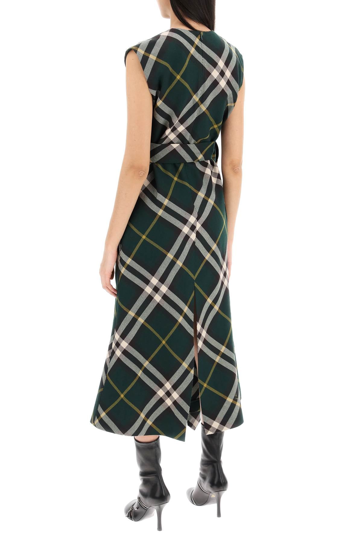 Burberry Ered Wool Midi Dress Women