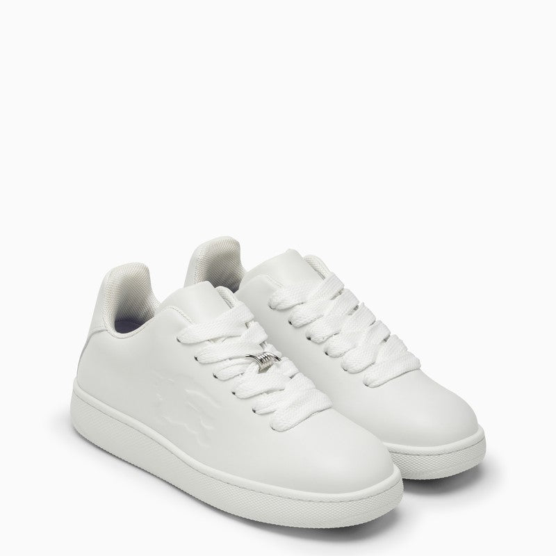 Burberry Box White Leather Trainer Men