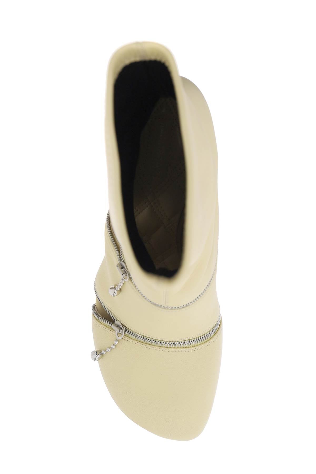 Burberry Leather Peep Ankle Boots Women
