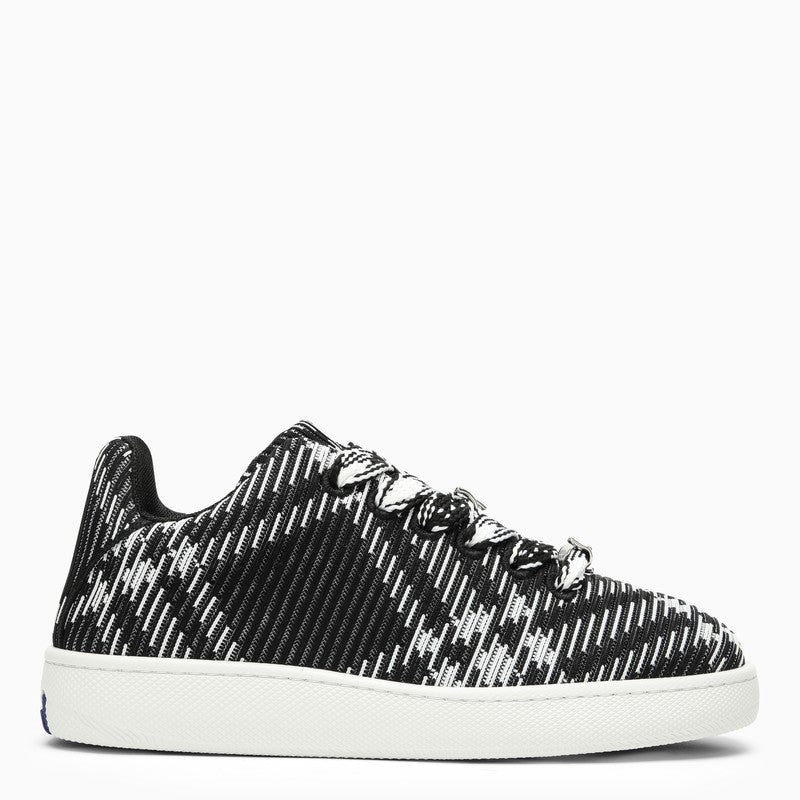 Burberry Black/White Check Pattern Box Sneaker Men