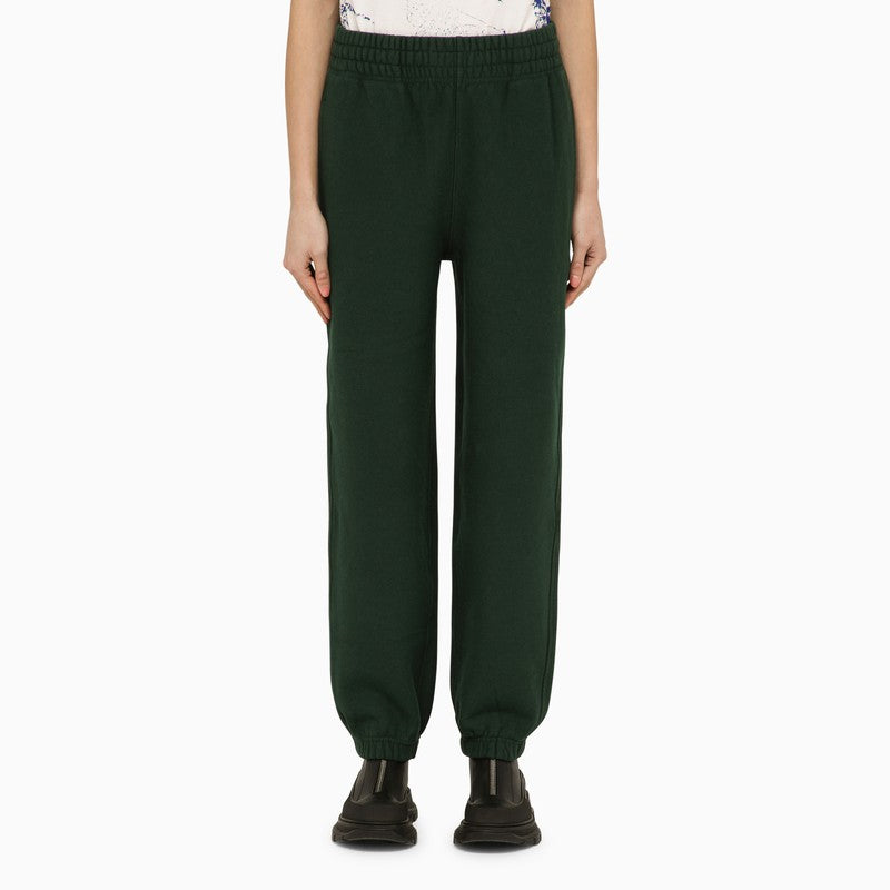 Burberry Dark Green Cotton Jogging Trousers Women