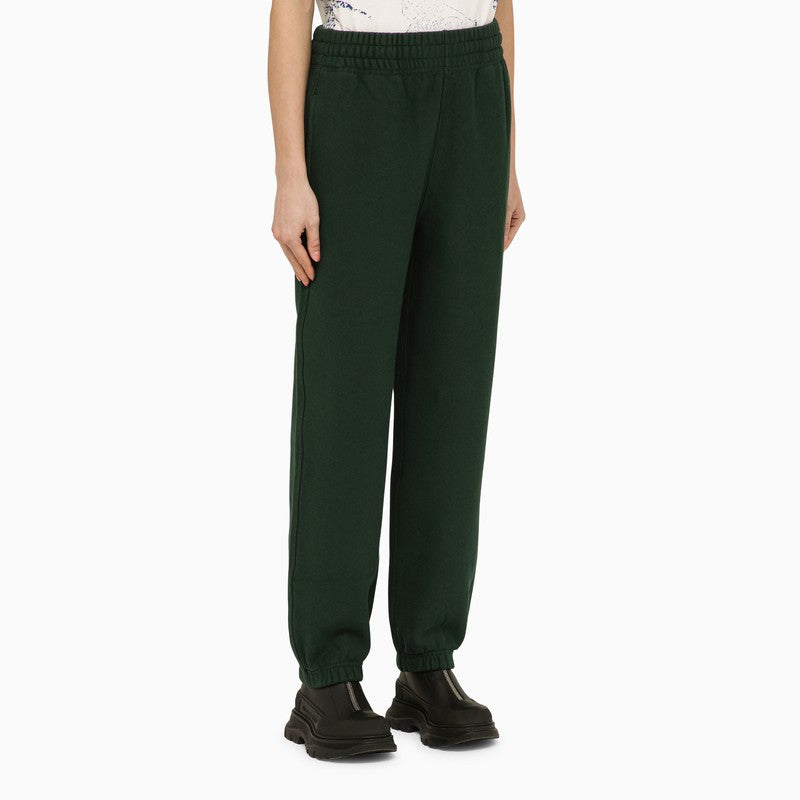 Burberry Dark Green Cotton Jogging Trousers Women