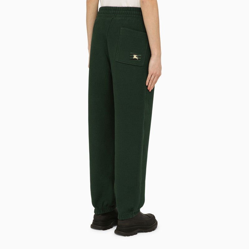 Burberry Dark Green Cotton Jogging Trousers Women