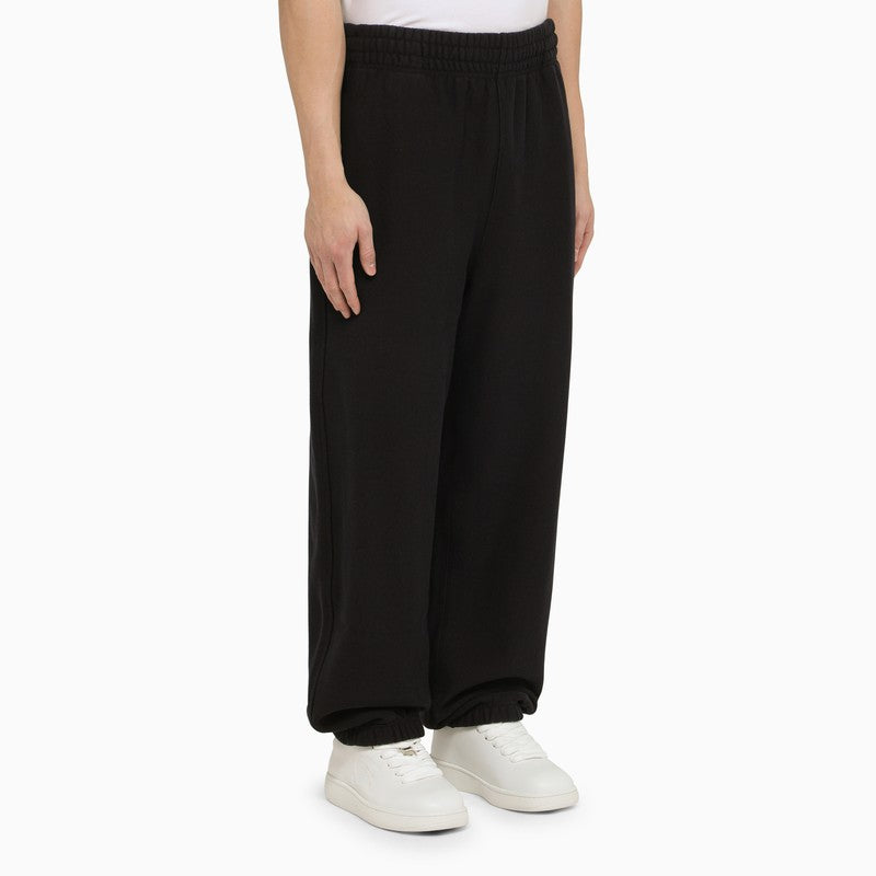 Burberry Black Cotton Jogging Pants Men