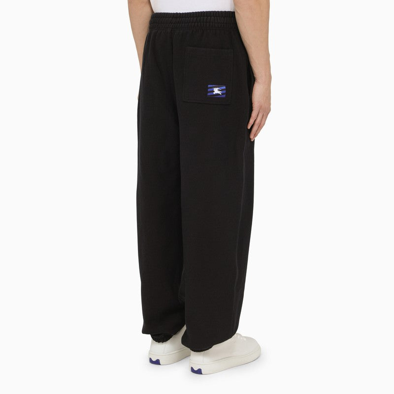 Burberry Black Cotton Jogging Pants Men