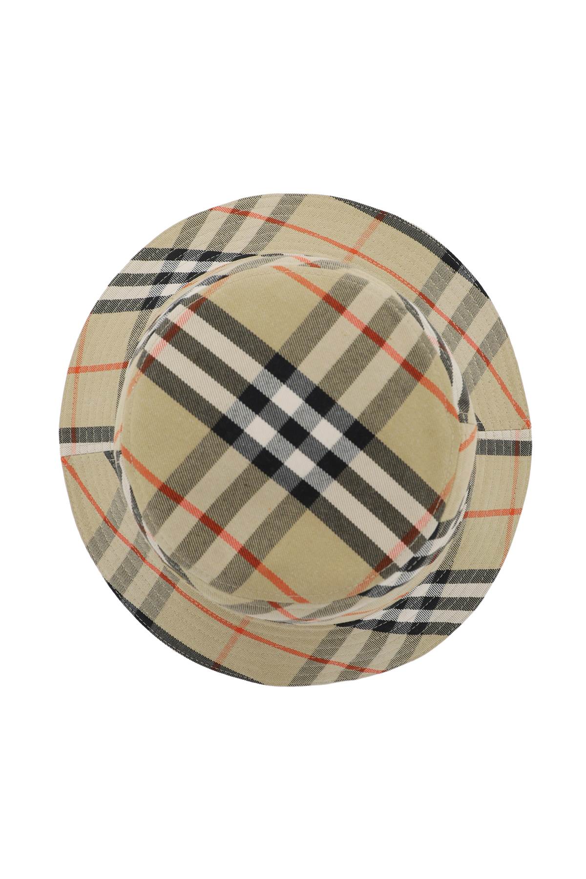 Burberry Ered Cotton Blend Bucket Hat With Nine Words Women