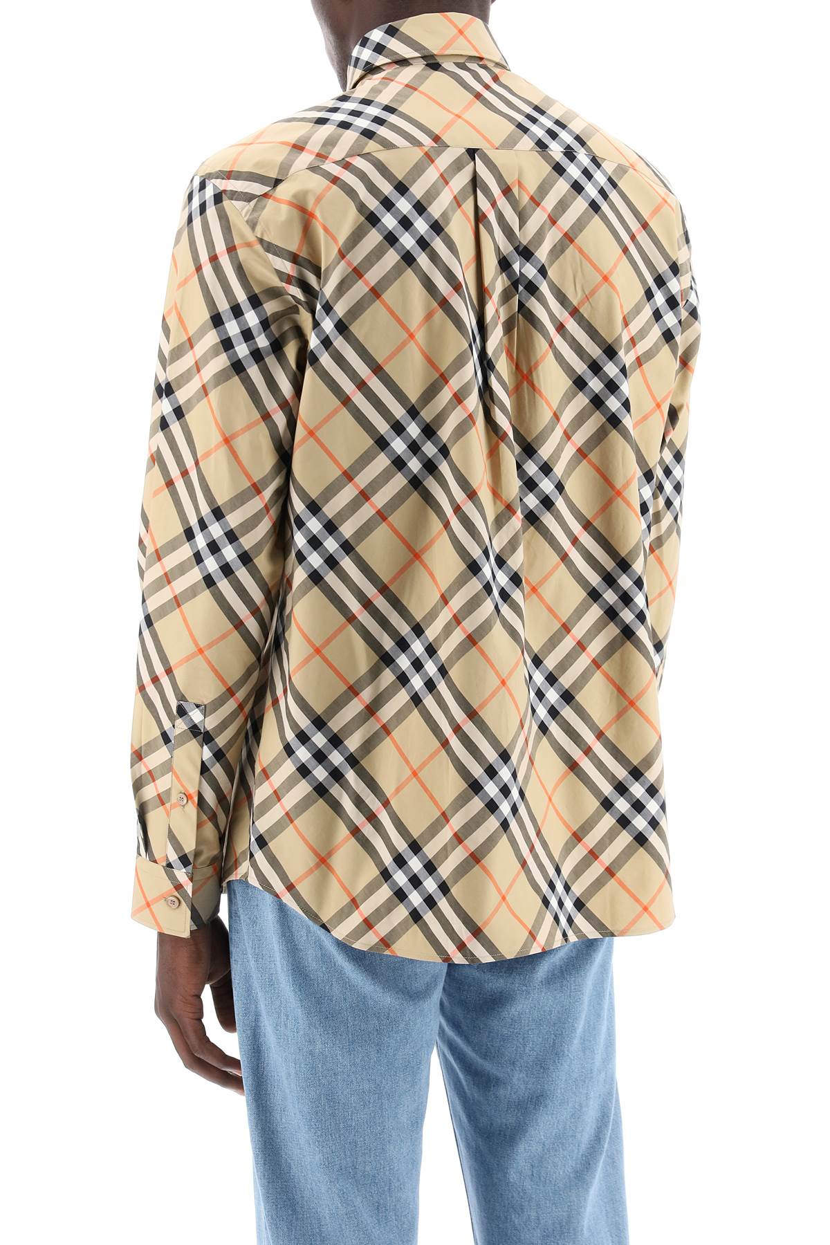 Burberry Ered Cotton Long-Sleeved Shirt Men