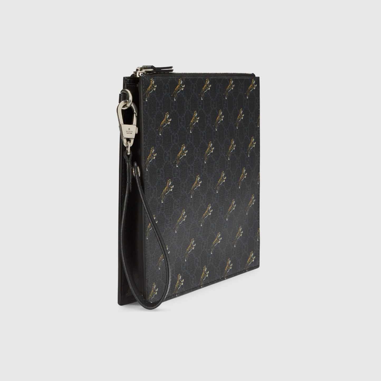Gucci GG Tiger Printed Coated Canvas Pouch