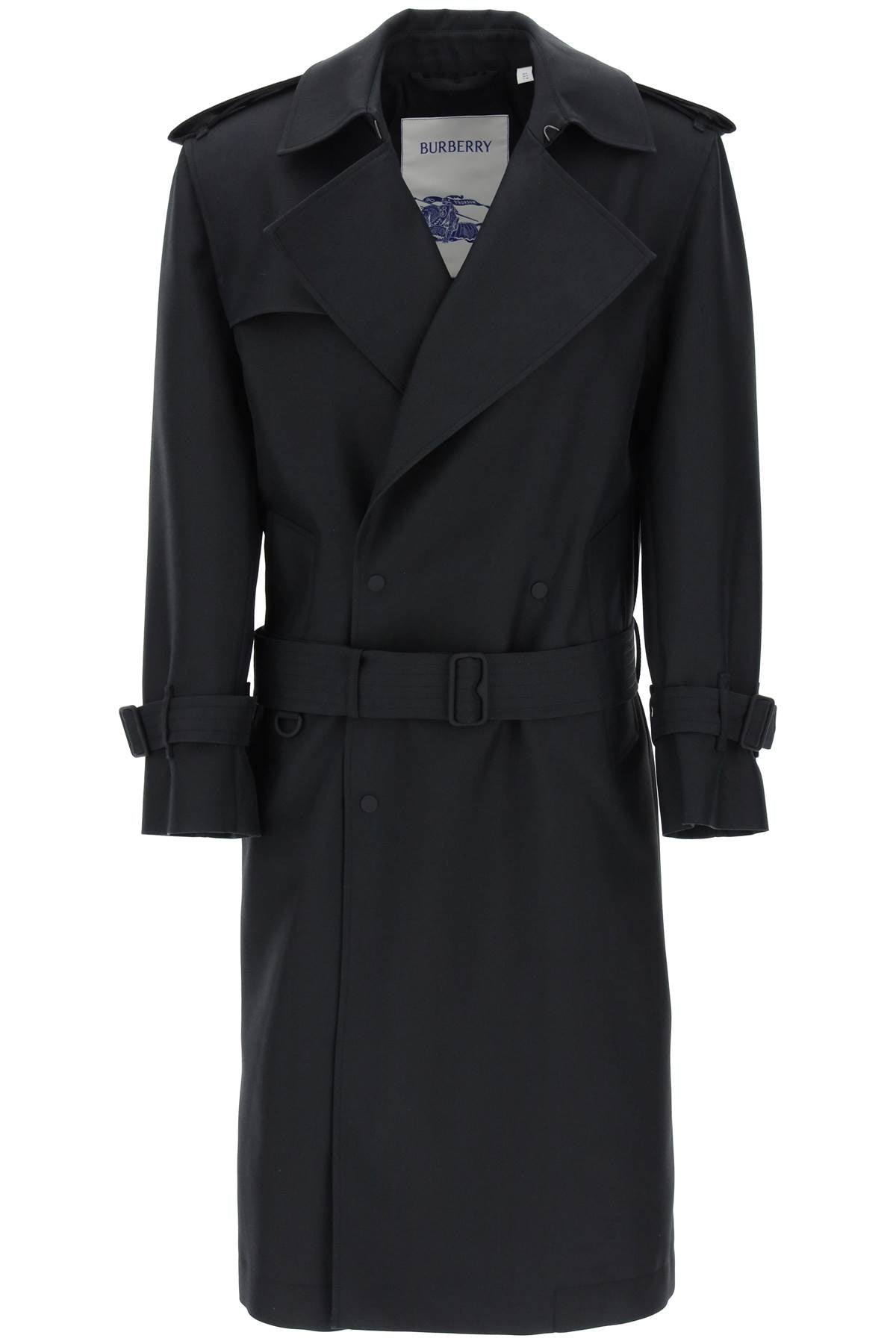 Burberry Double-Breasted Silk Twill Trench Coat Women