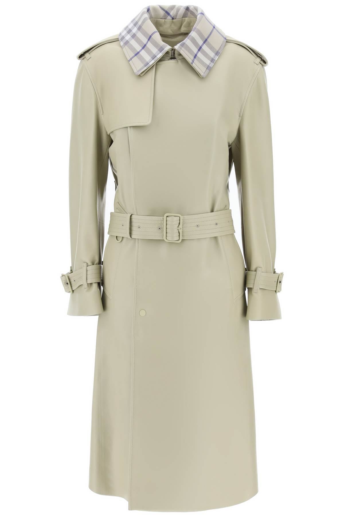 Burberry Long Leather Trench Coat Women