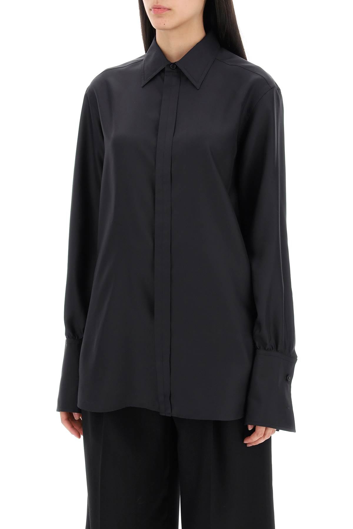 Burberry Long-Sleeved Silk Shirt Women