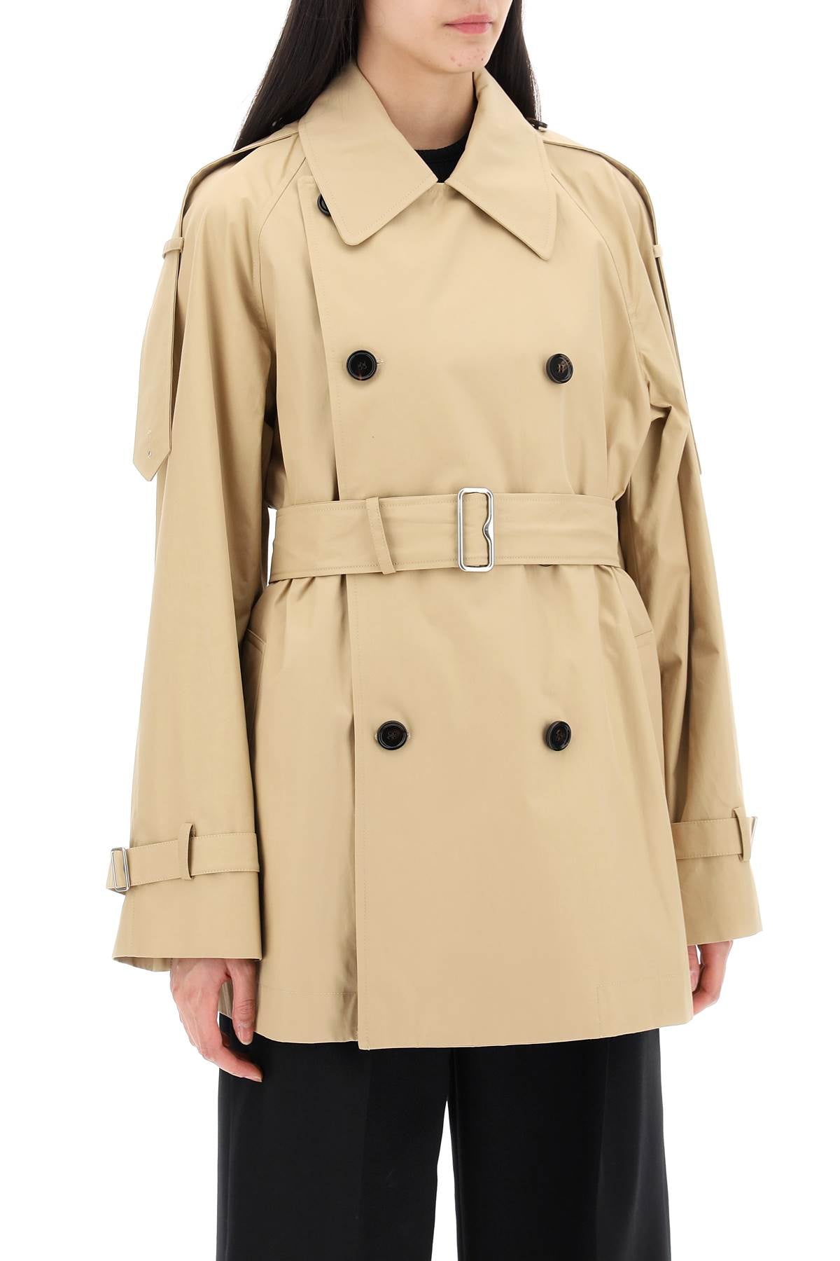 Burberry Double-Breasted Midi Trench Coat Women