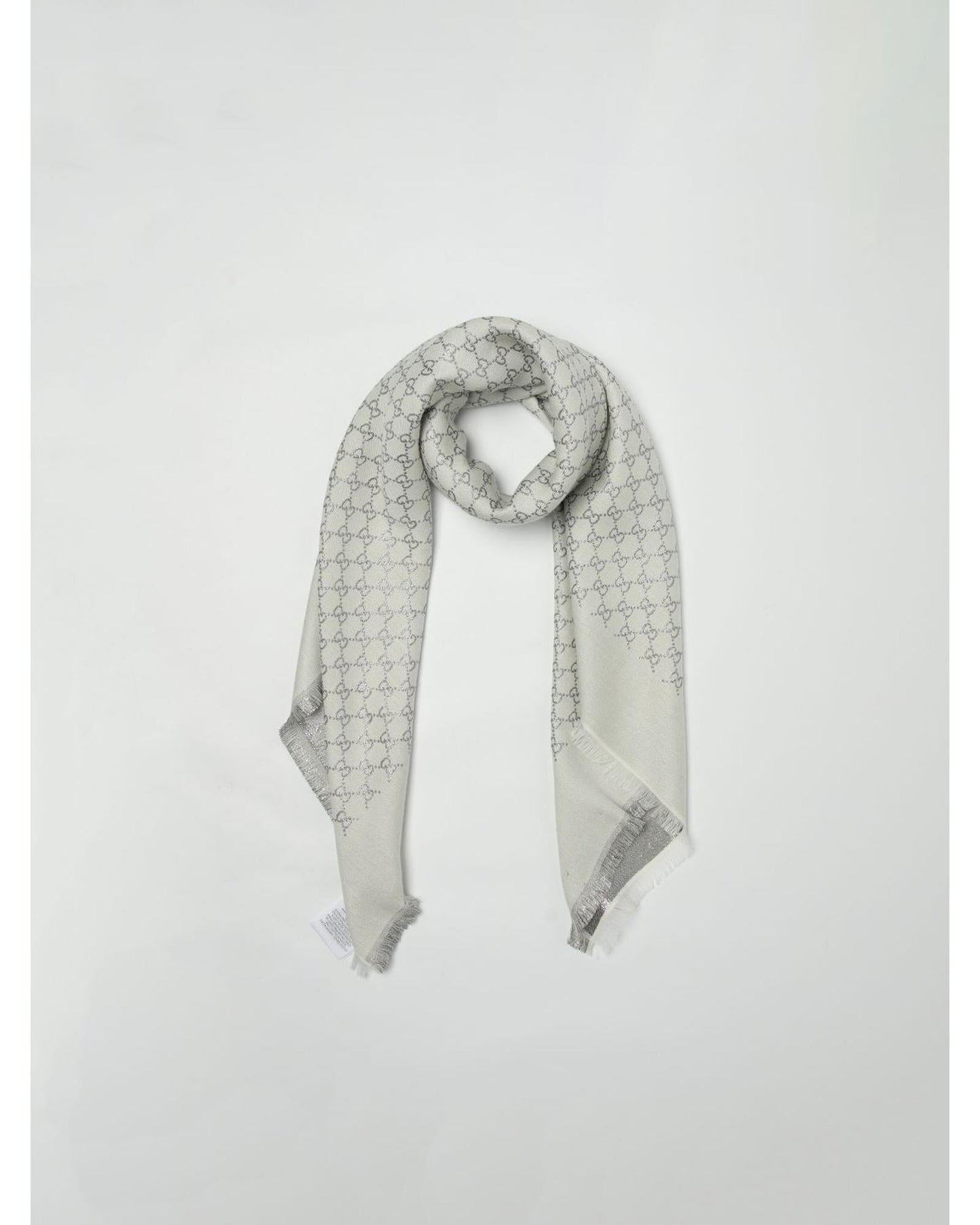 Gucci GG Pattern Scarf Women White Scarves