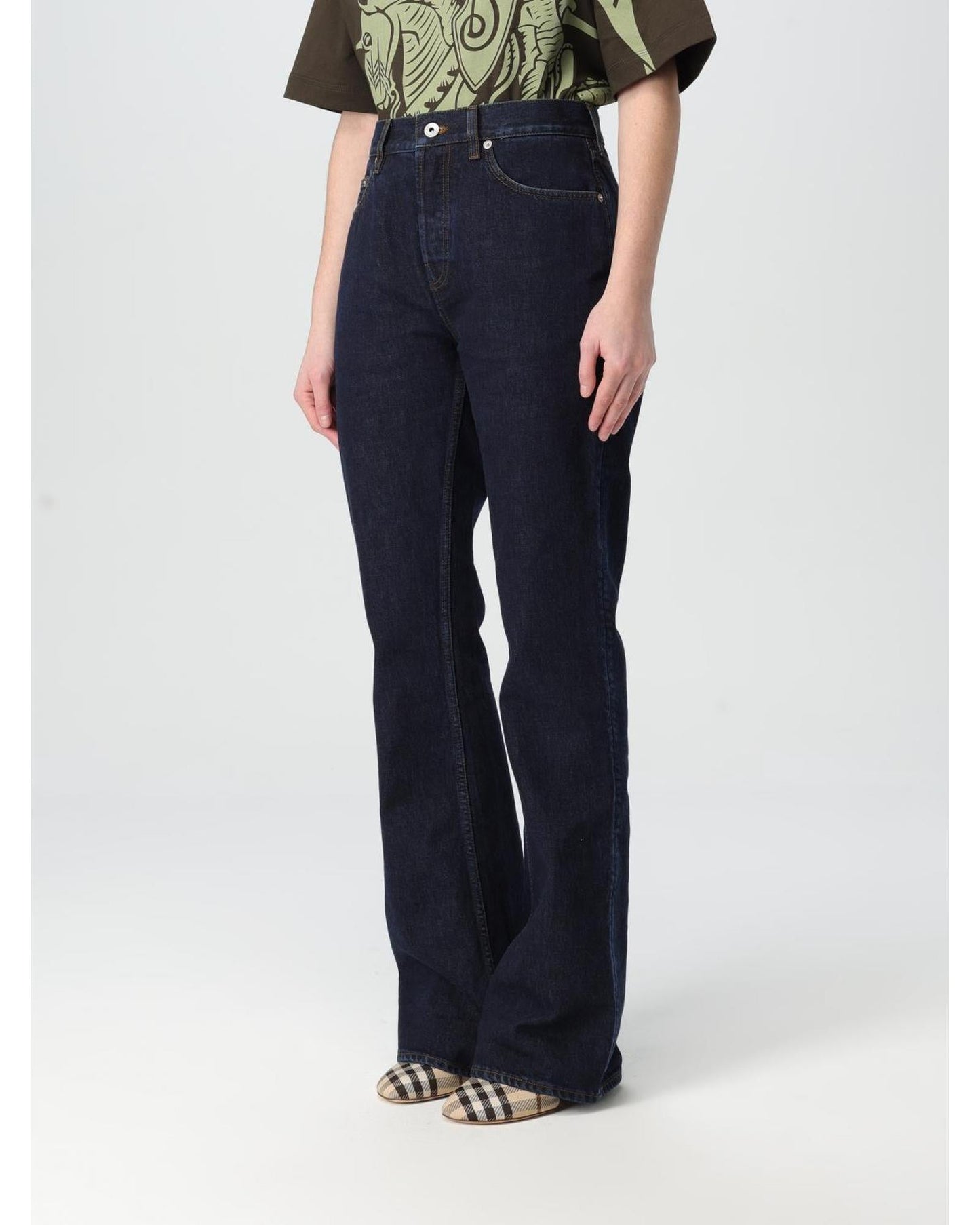 Burberry Bootcut Jeans Women Blue