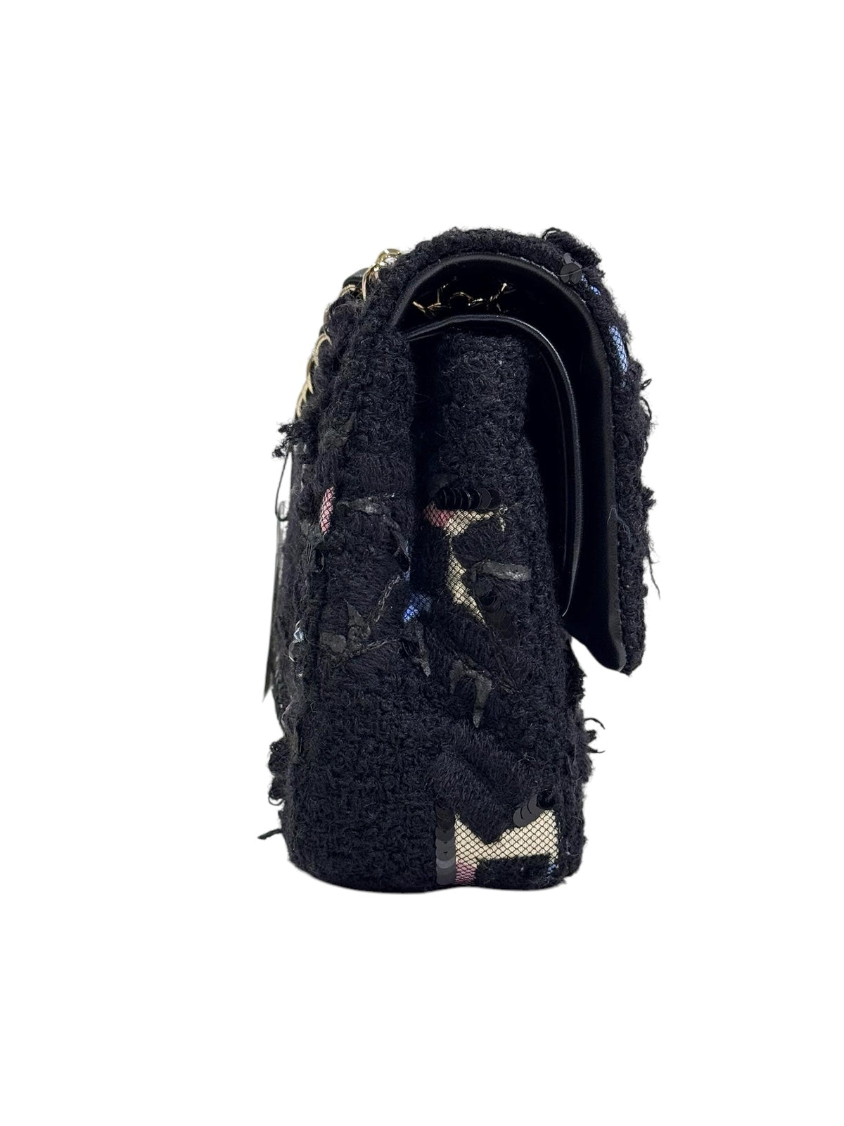 Chanel Medium Classic Flap Black/Tweed Bag