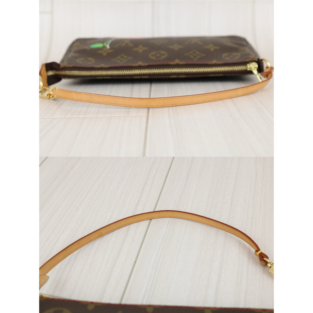 Very Good ( Rank A)｜ LV Takashi Murakam Cherry Monogram Pochette Accessoires ｜B25011008