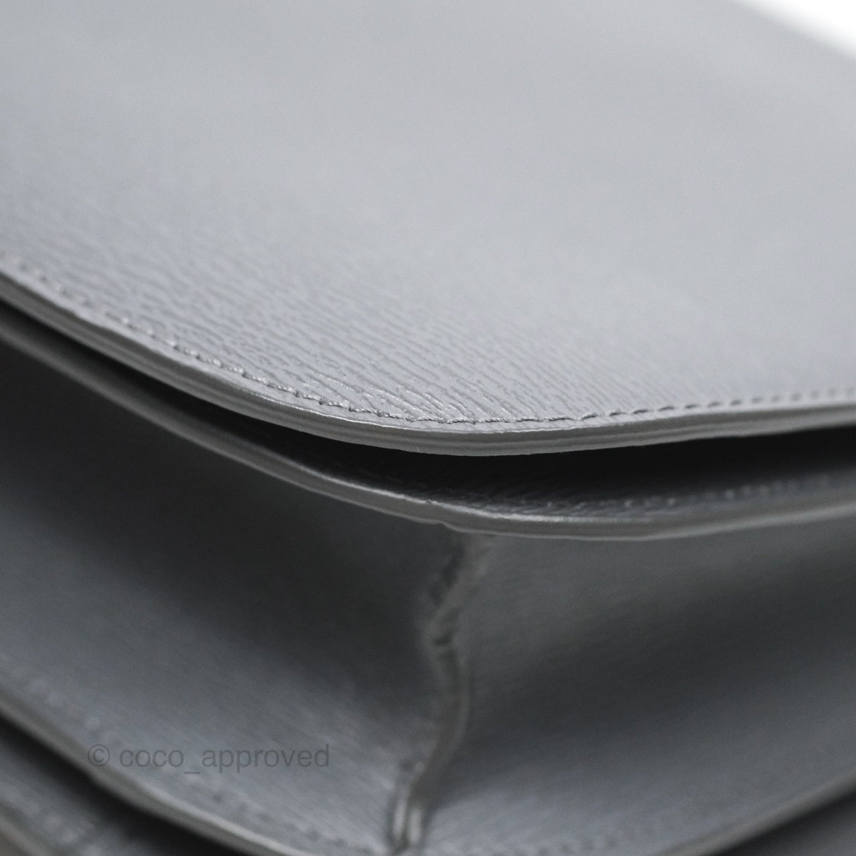Celine Medium Classic Box Flap Grey Liege Calfskin
