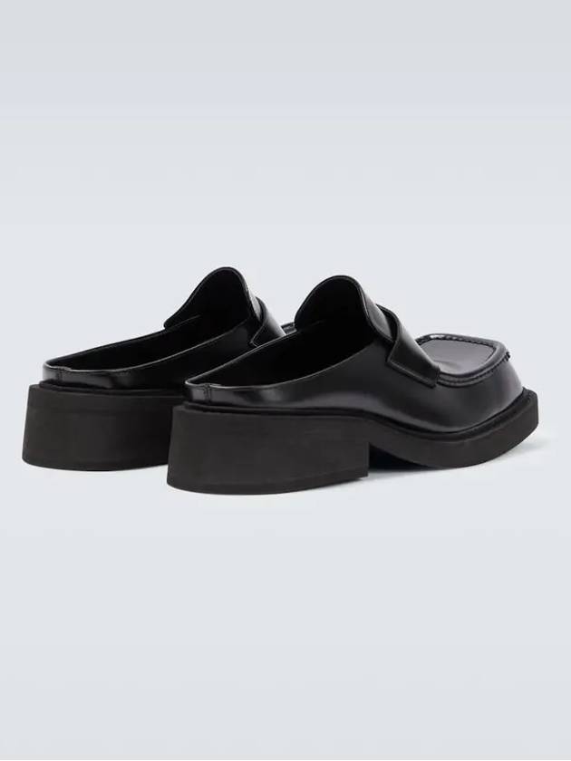 Luxury Balenciaga  Inspector 40MM Leather Bloafer Black