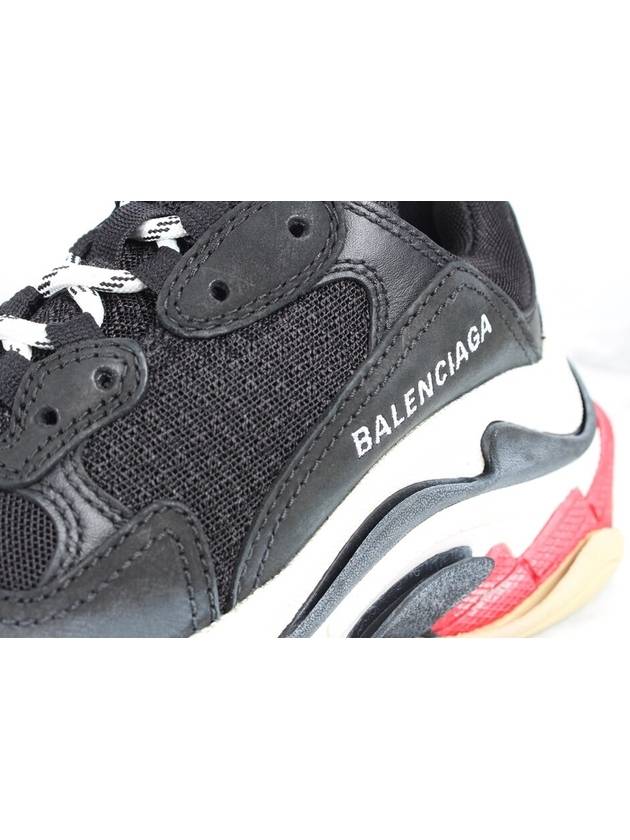 Luxury Balenciaga  Triple S black red sneakers 35 5 225