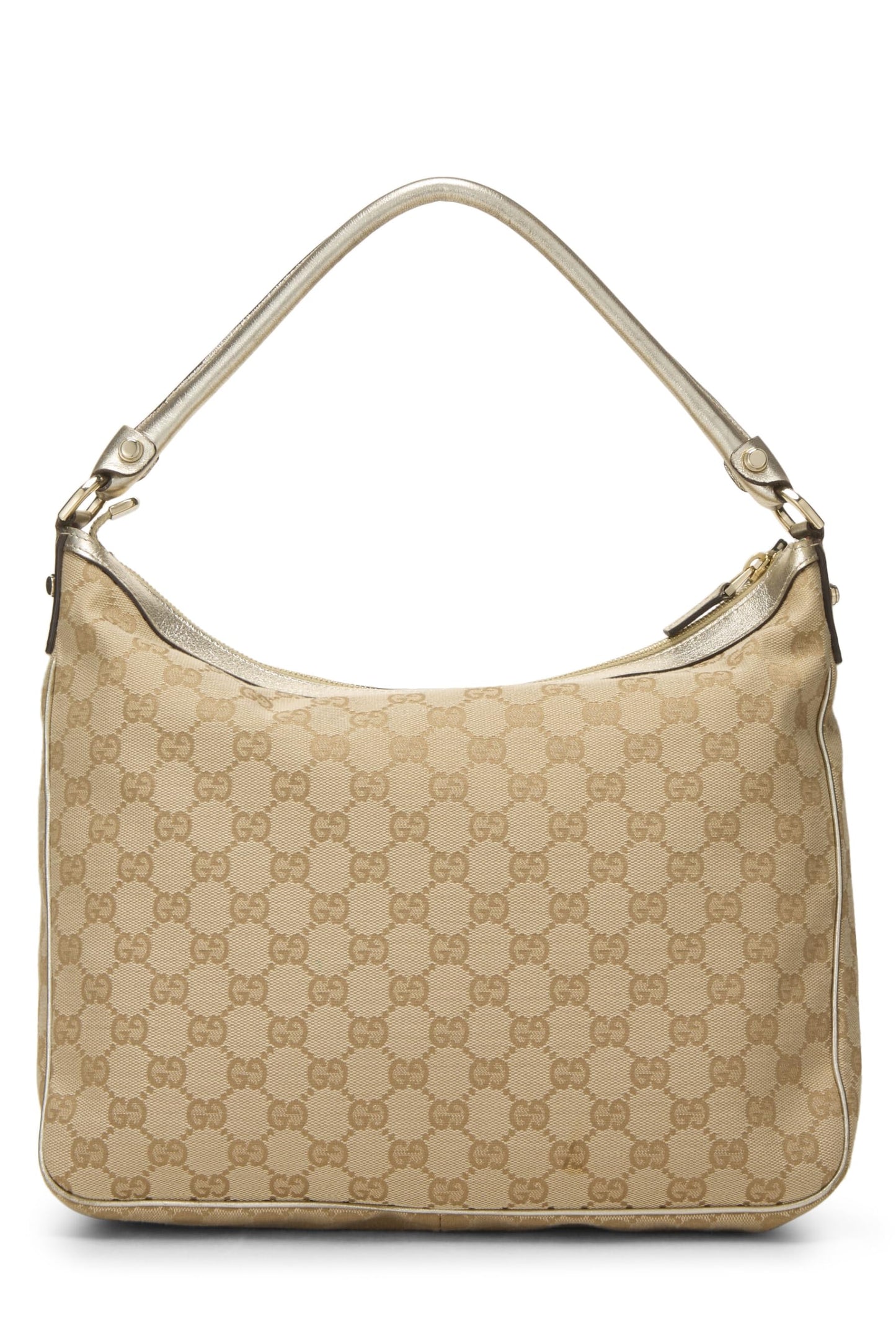 Gucci, Gold Original GG Canvas Abbey Shoulder Bag, Gold