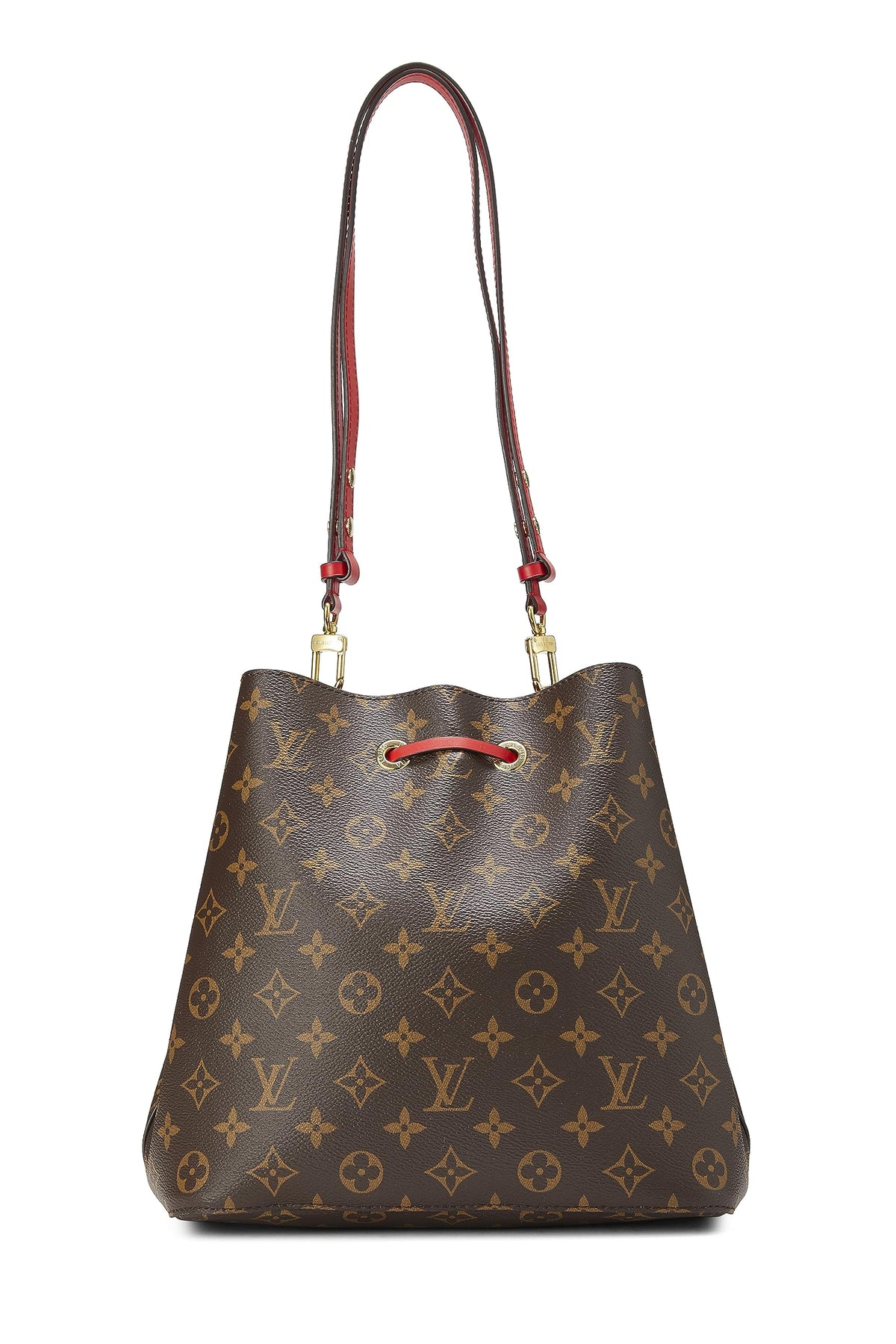Louis Vuitton,  Red Monogram Canvas Neo Noé, Red