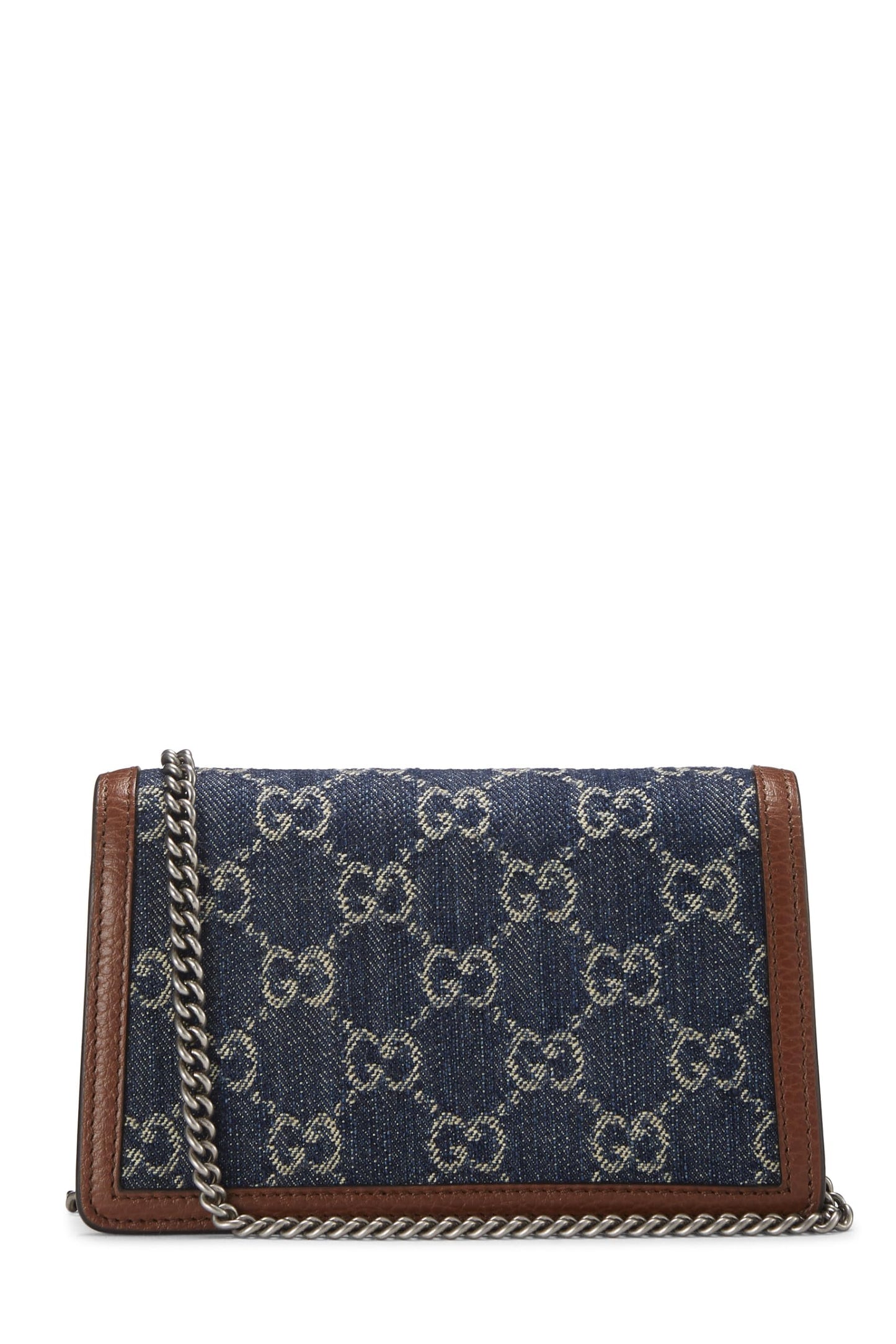 Gucci, Blue GG Denim Dionysus Shoulder Bag Mini, Blue