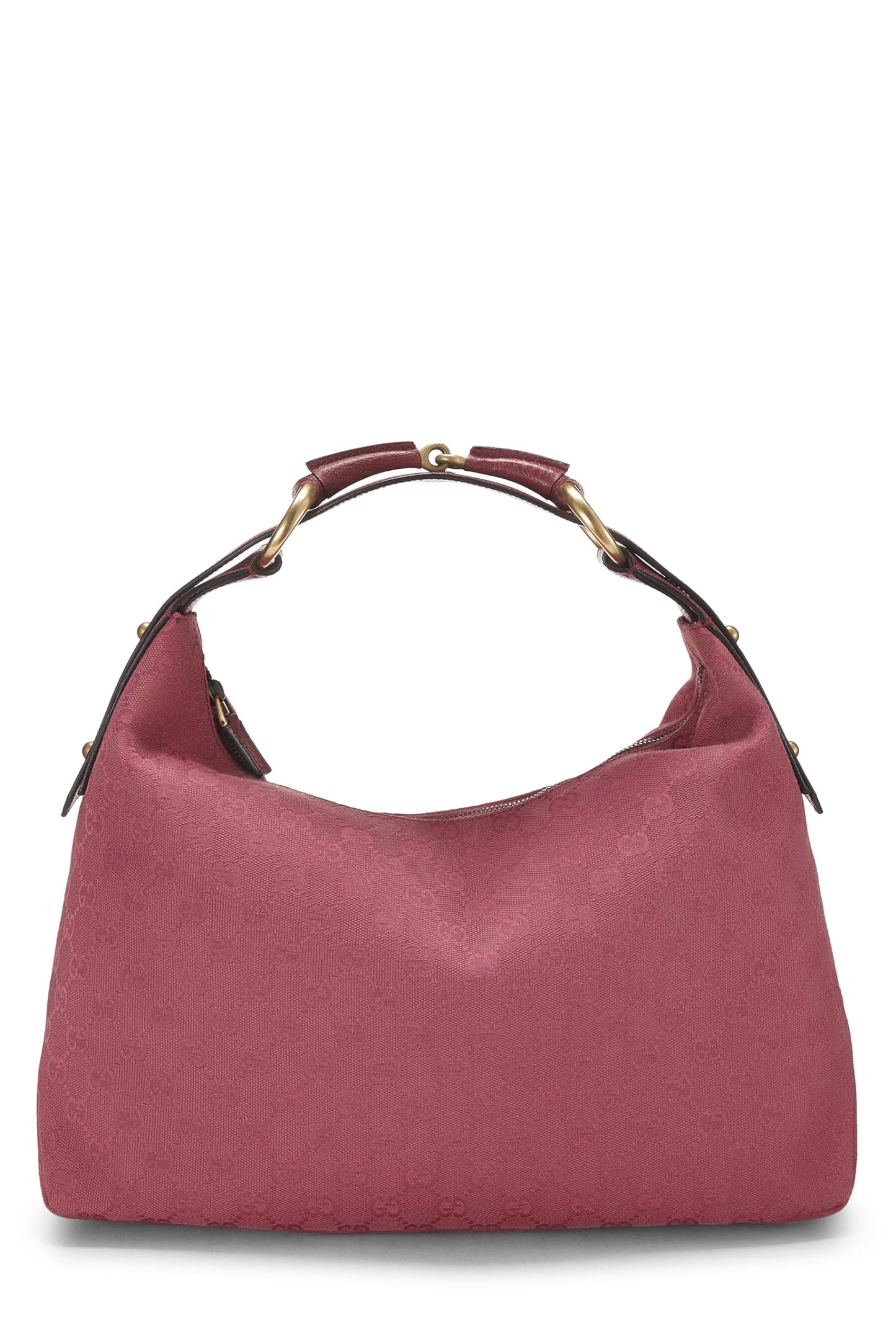 Gucci, Pink Original GG Canvas Horsebit Hobo, Pink