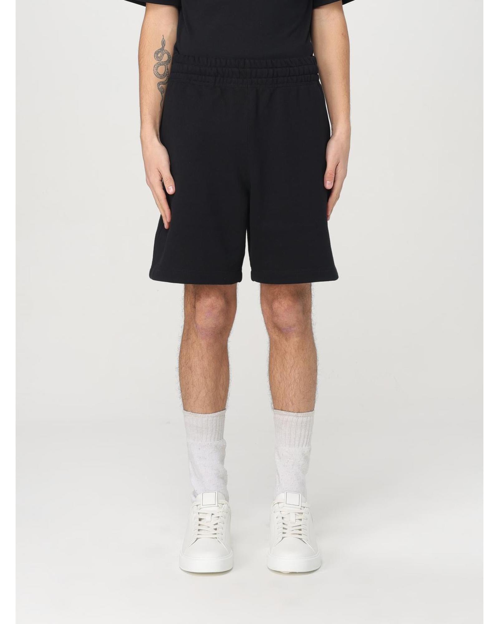 Burberry Cotton Shorts Relaxed Fit Men Black Regular M Black