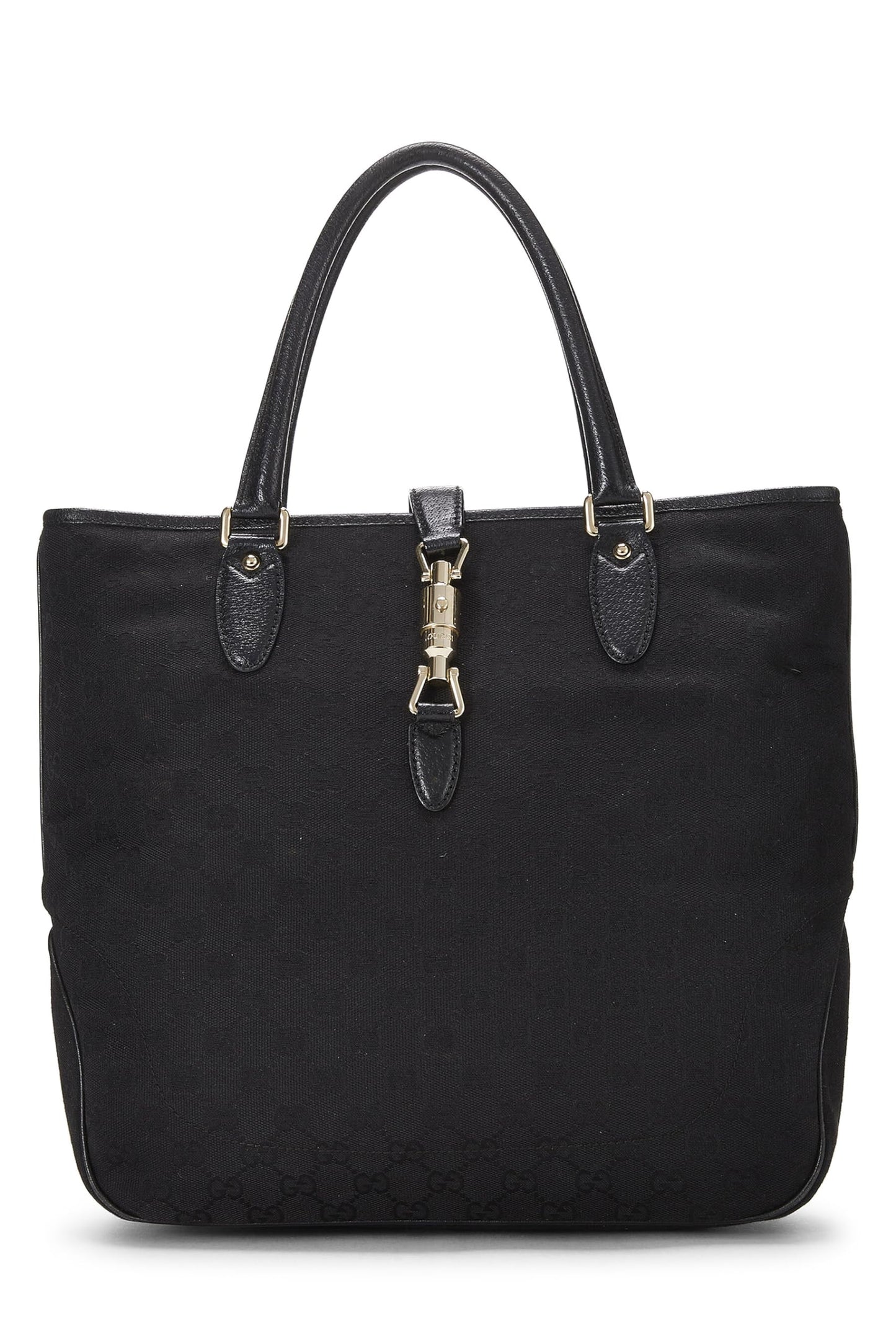 Gucci, Black GG Canvas New Jackie Tote, Black