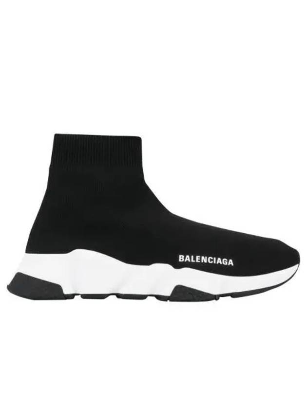 Luxury Balenciaga  Speed Trainer High Top Sneakers Black