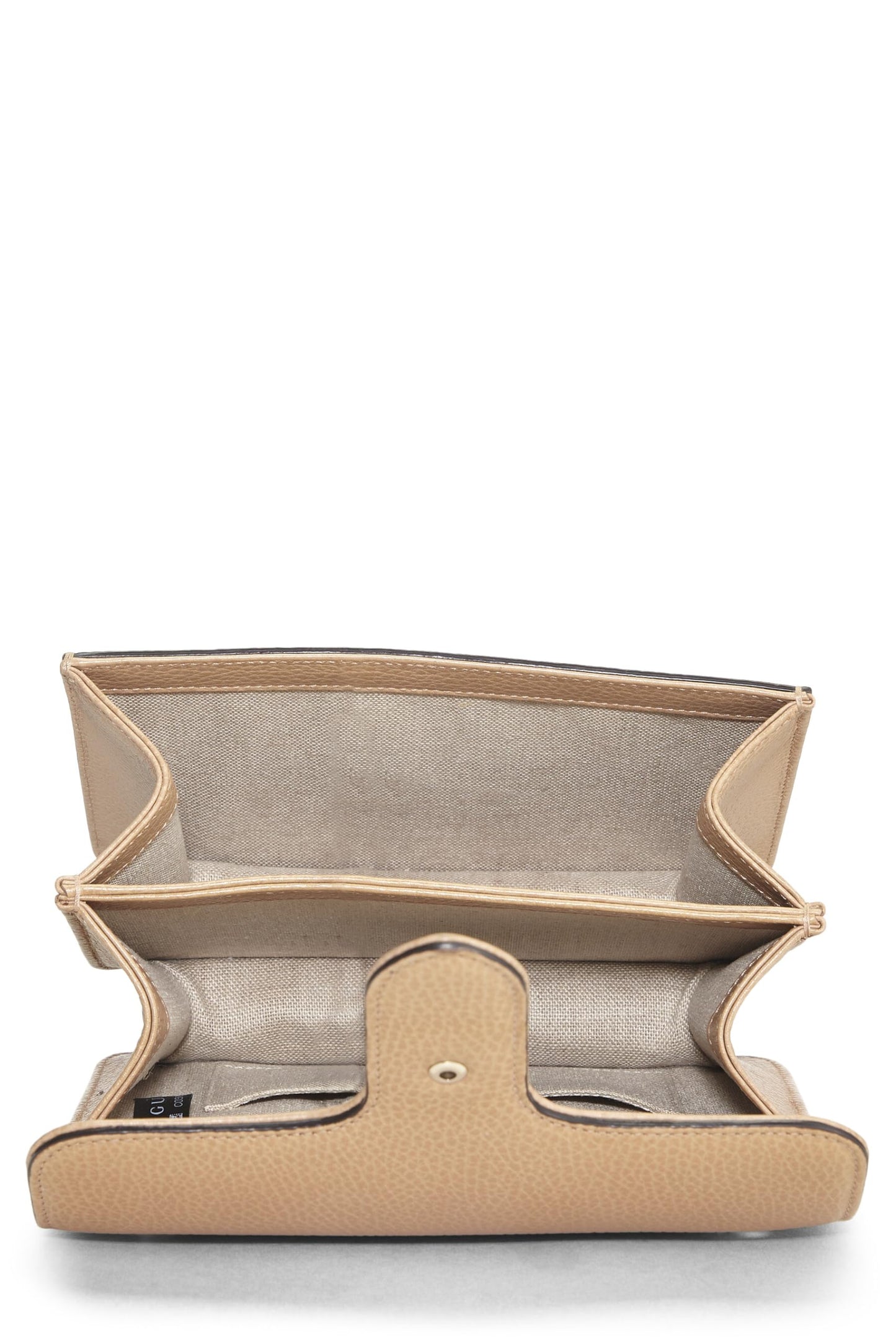 Gucci, Beige Leather Interlocking Crossbody Small, Beige