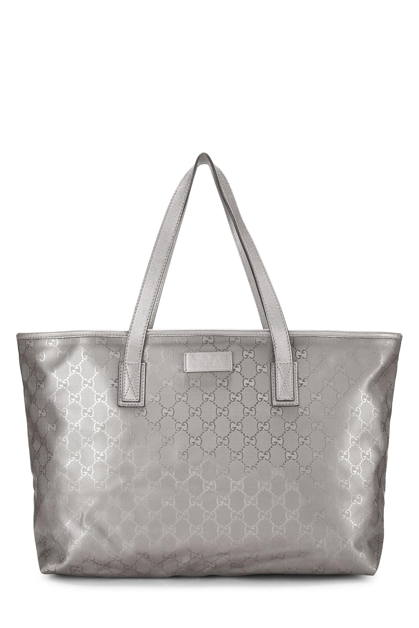 Gucci, Silver GG Imprime Tote Small, Silver