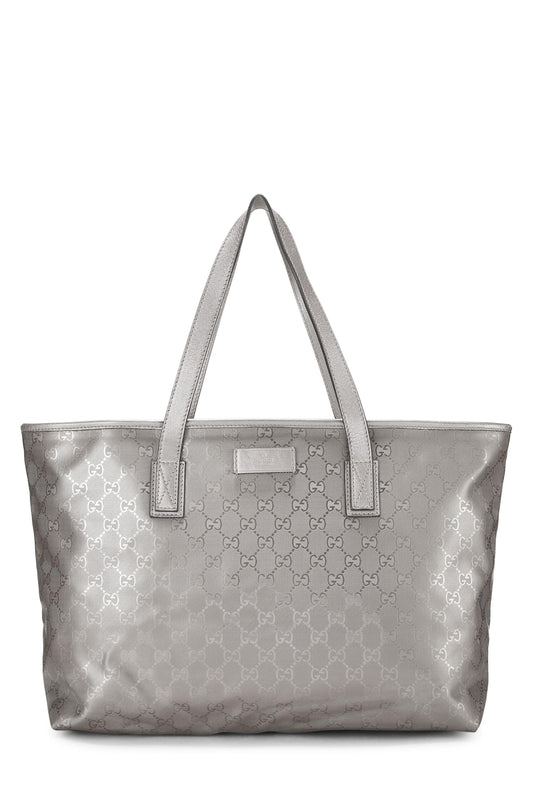 Gucci, Silver GG Imprime Tote Small, Silver