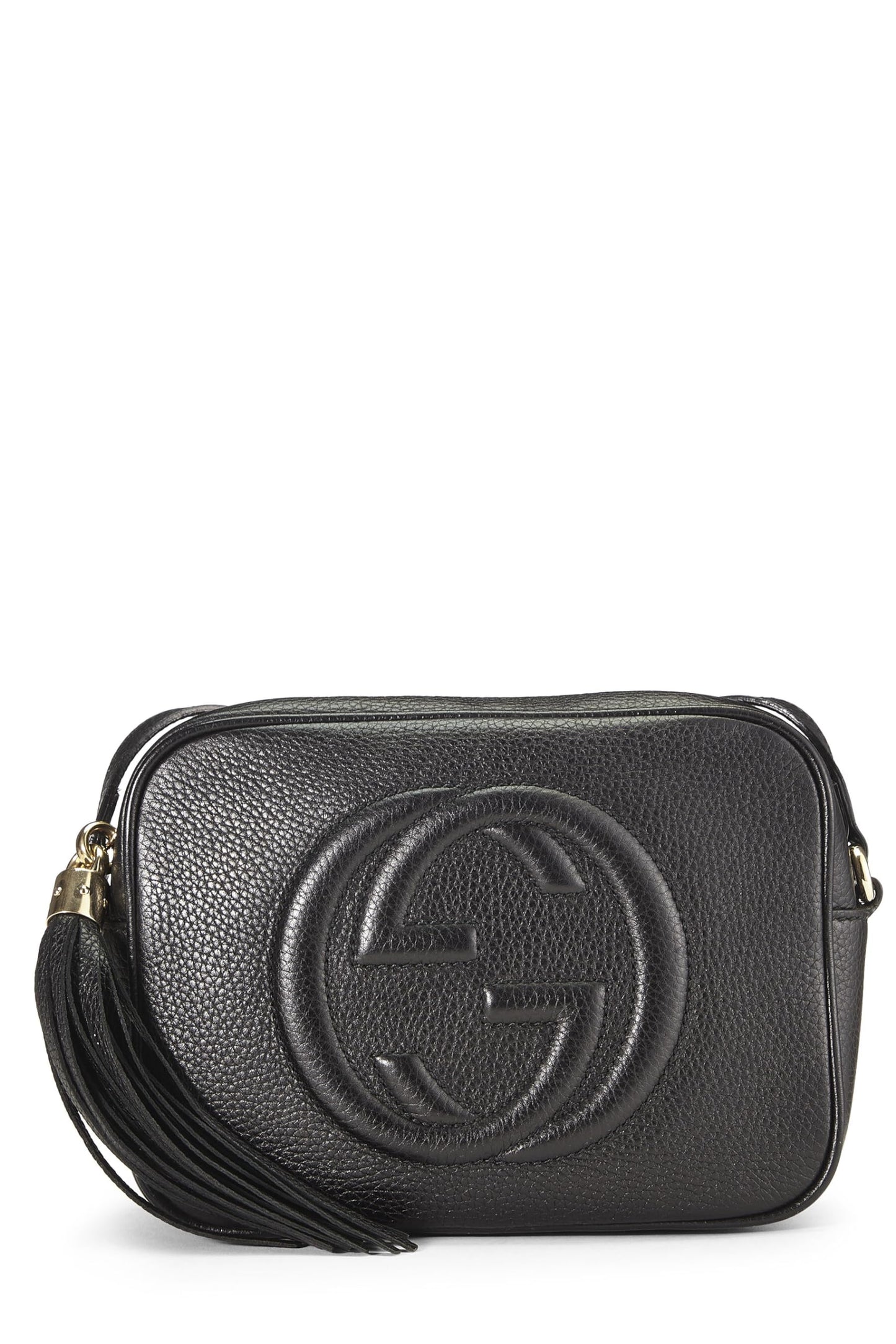 Gucci, Black Grained Leather Soho Disco, Black