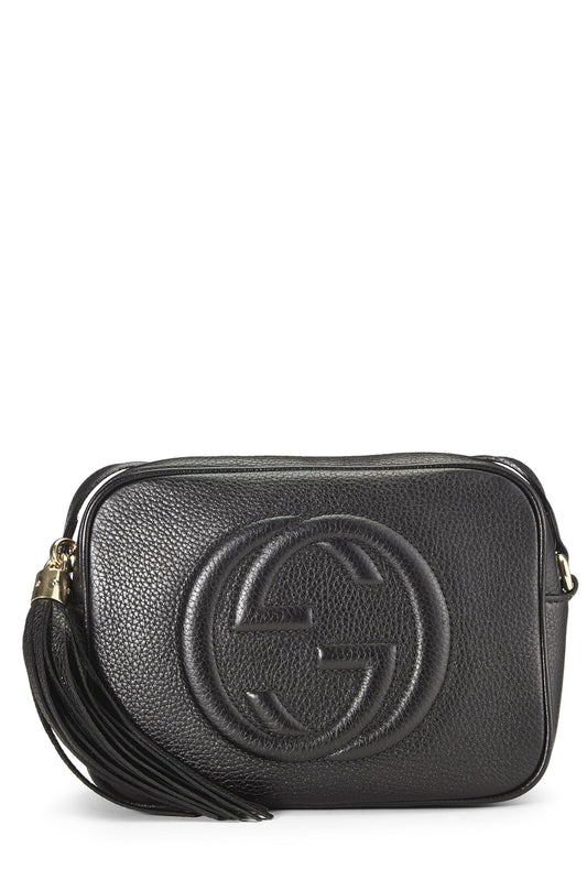 Gucci, Black Grained Leather Soho Disco, Black