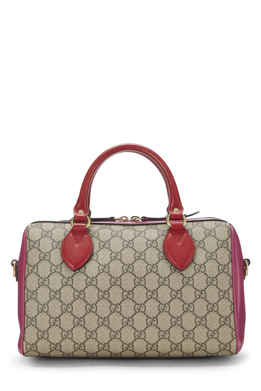 Gucci, Multicolor GG Supreme Canvas Boston Handbag Small, Multi