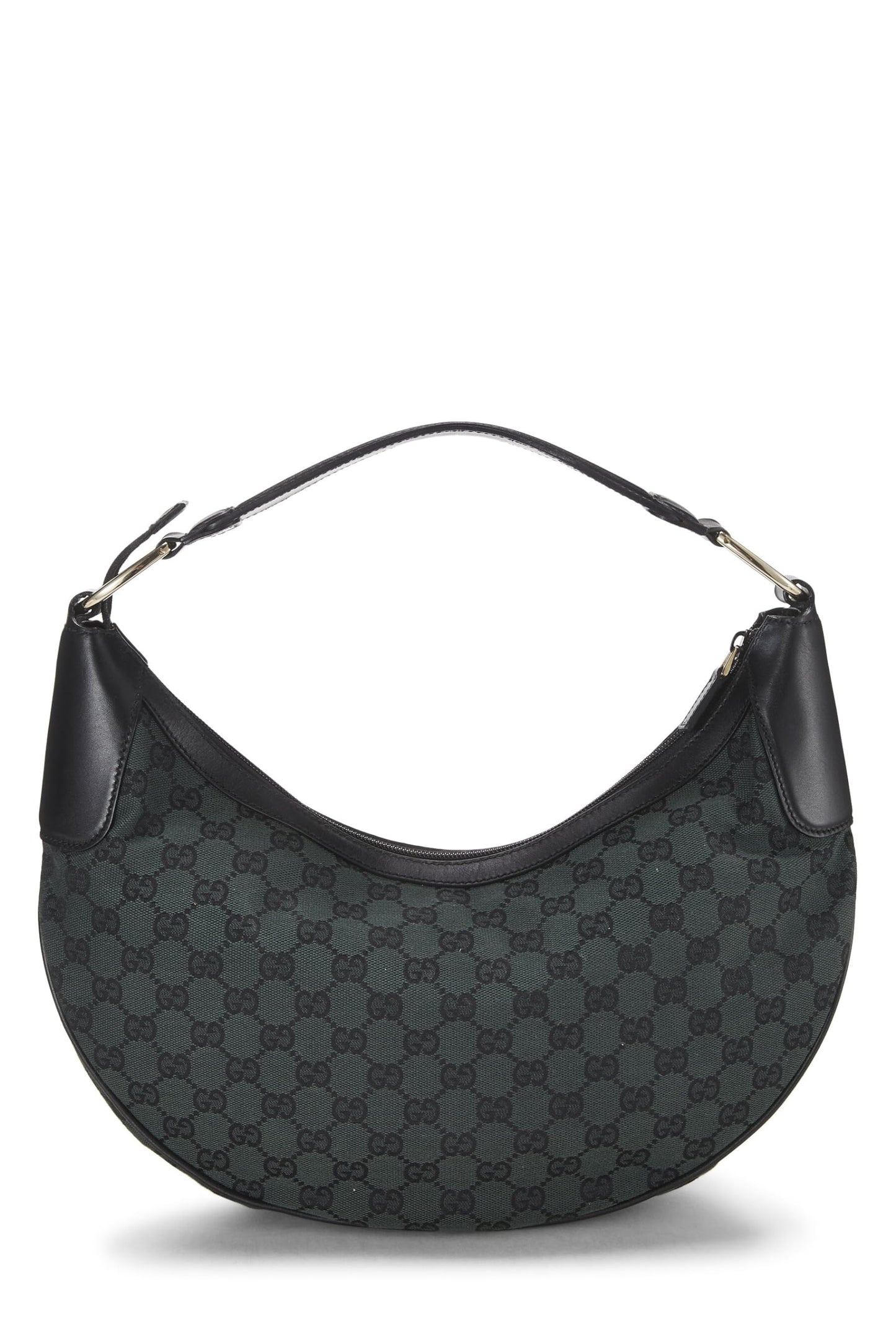 Gucci, Green GG Canvas Half Moon Hobo, Green