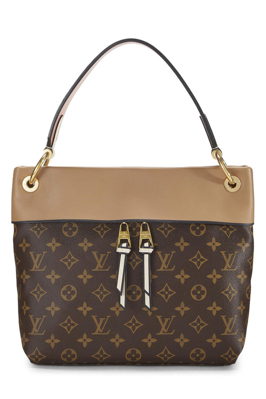 Louis Vuitton,  Beige Monogram Canvas Tuileries Besace, Beige