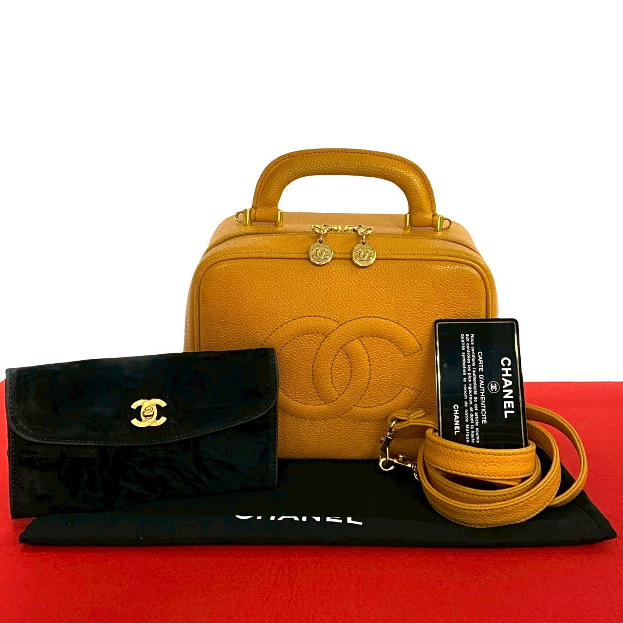 Chanel Coco Caviar Skin 2way Handbag