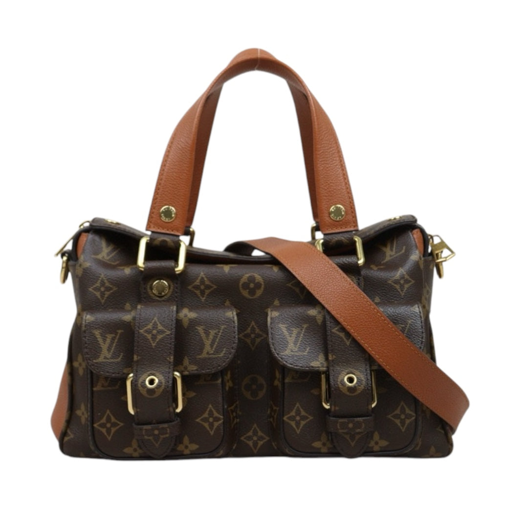 Very Good ( Rank A)｜ LV Monogram Manhattan Shoulder Bag Brown｜S25021011