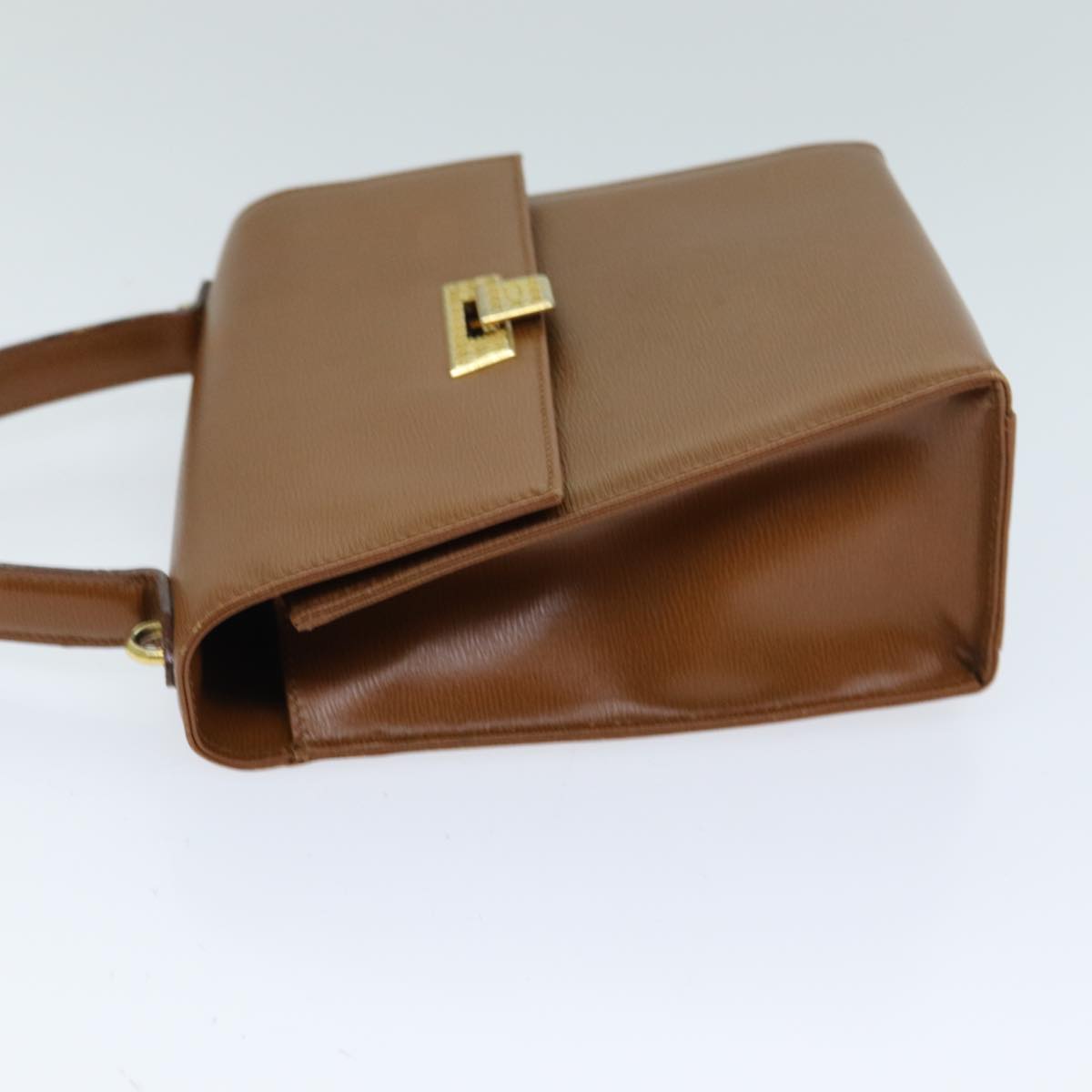 CHRISTIAN DIOR Shoulder Bag Leather Brown Auth 81611