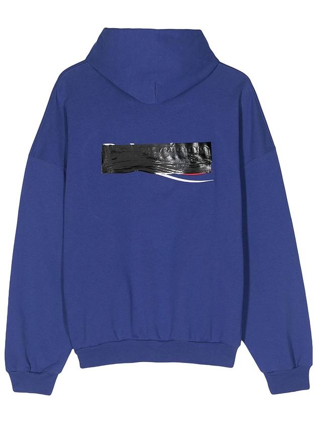 Luxury Balenciaga  Gaffer Maxi Hoodie Blue