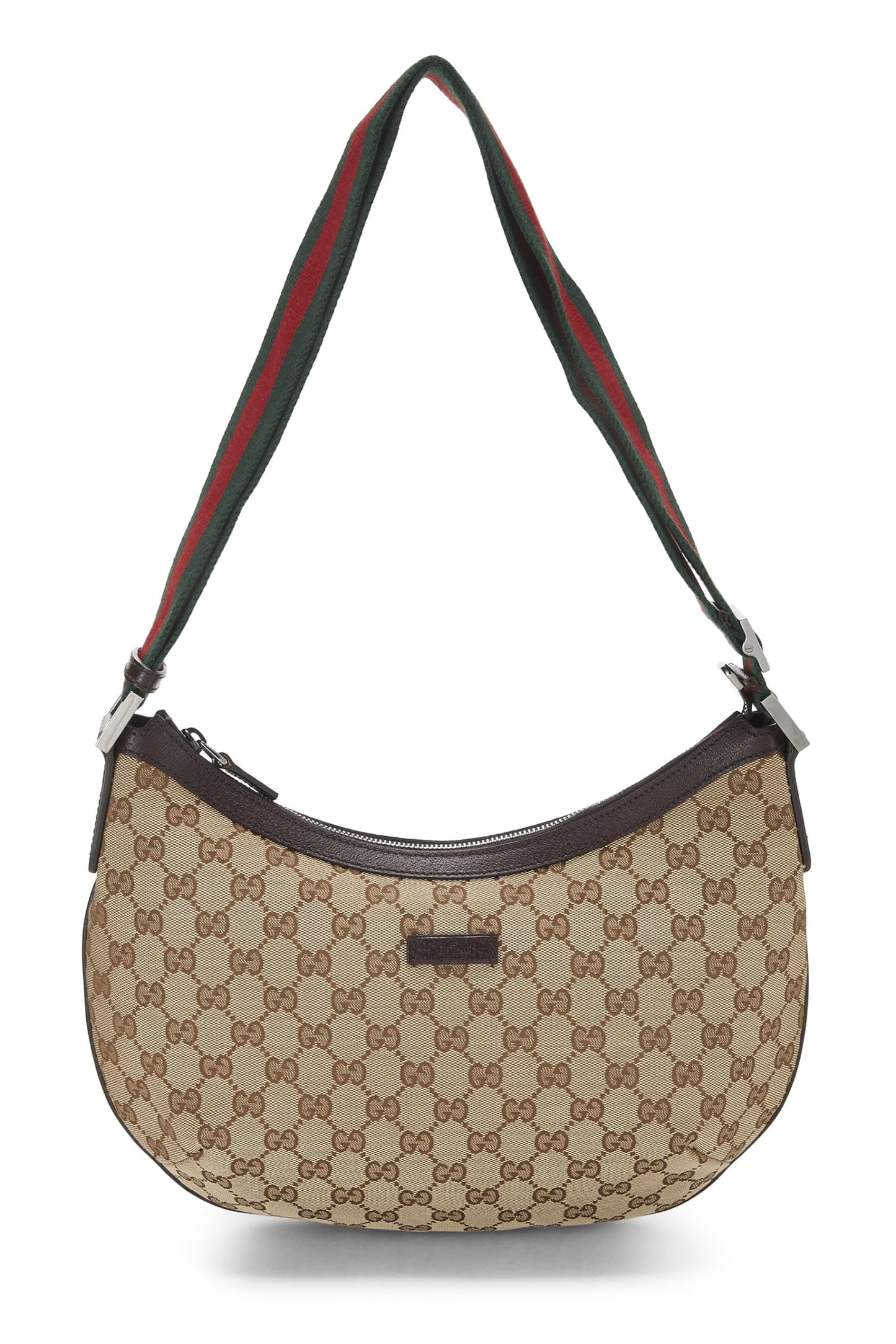 Gucci, Original GG Canvas Web Round Messenger, Brown