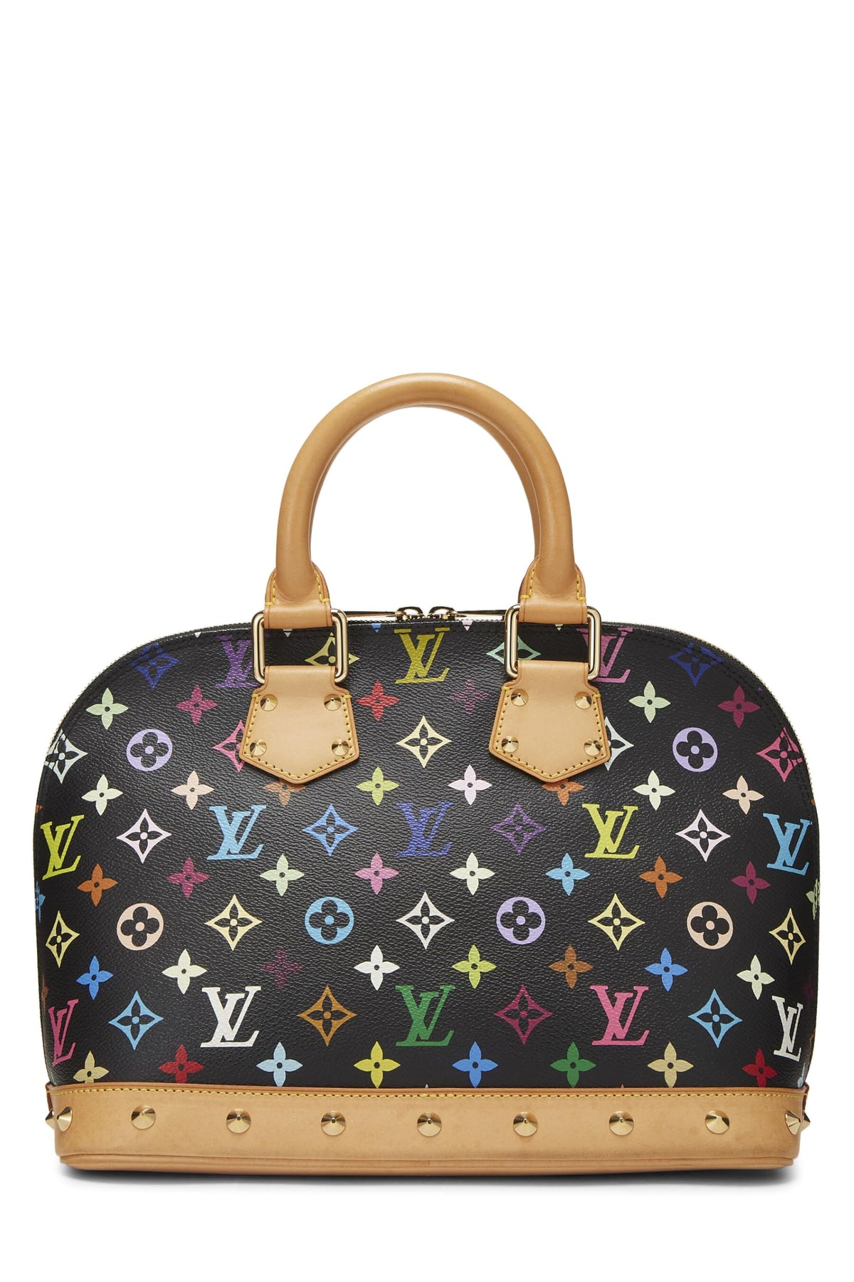 Louis Vuitton,  Takashi Murakami x Louis Vuitton Black Monogram Multicolore Alma PM, Black