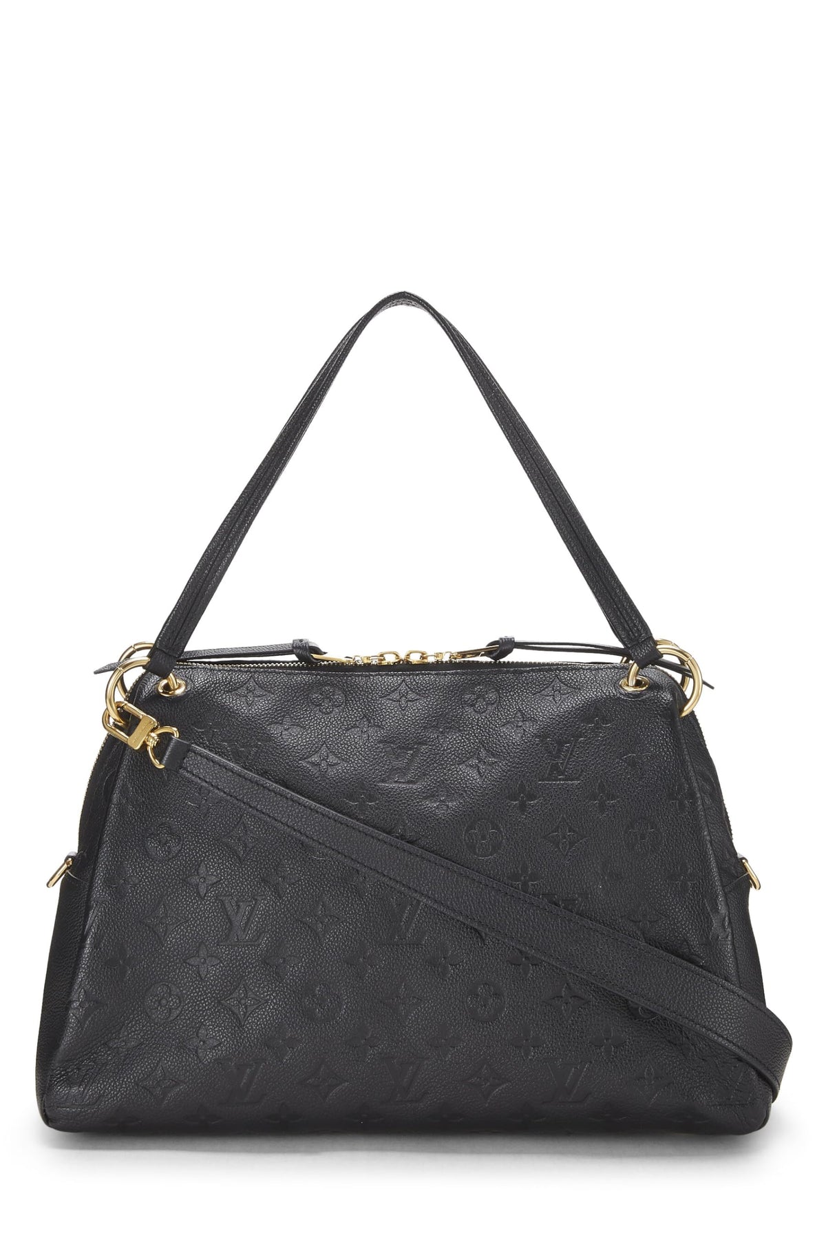 Louis Vuitton,  Black Monogram Empreinte Ponthieu PM, Black