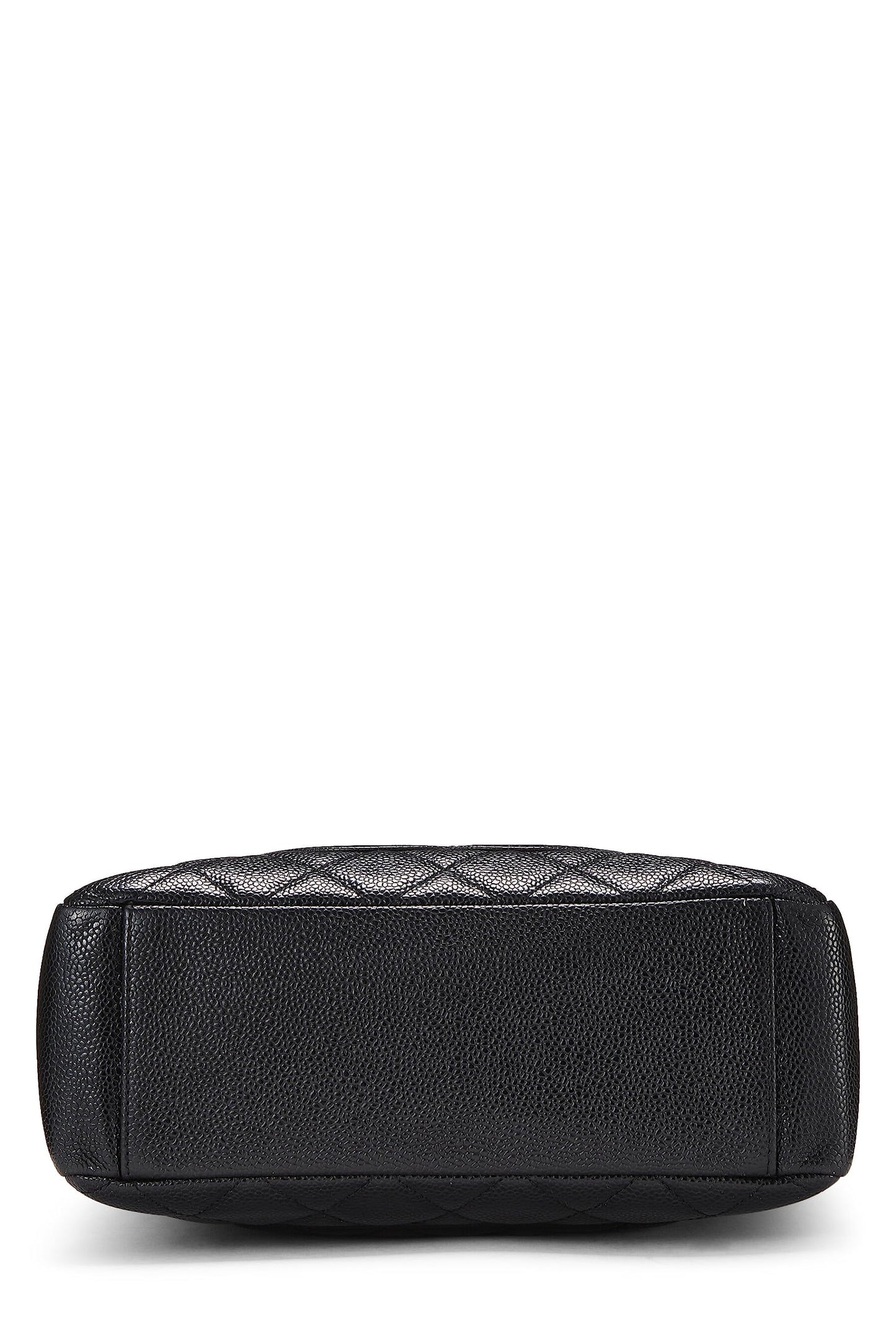 Chanel,  Black Quilted Caviar Petite Shopping Tote (PST), Black