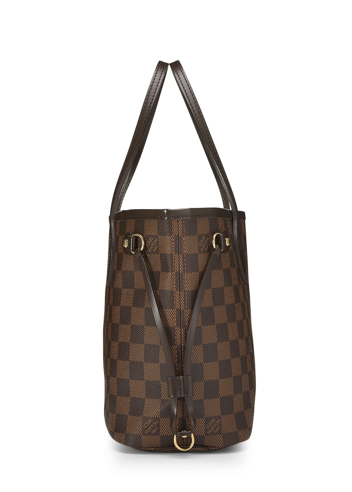 Louis Vuitton,  Damier Ebene Neverfull PM, Brown