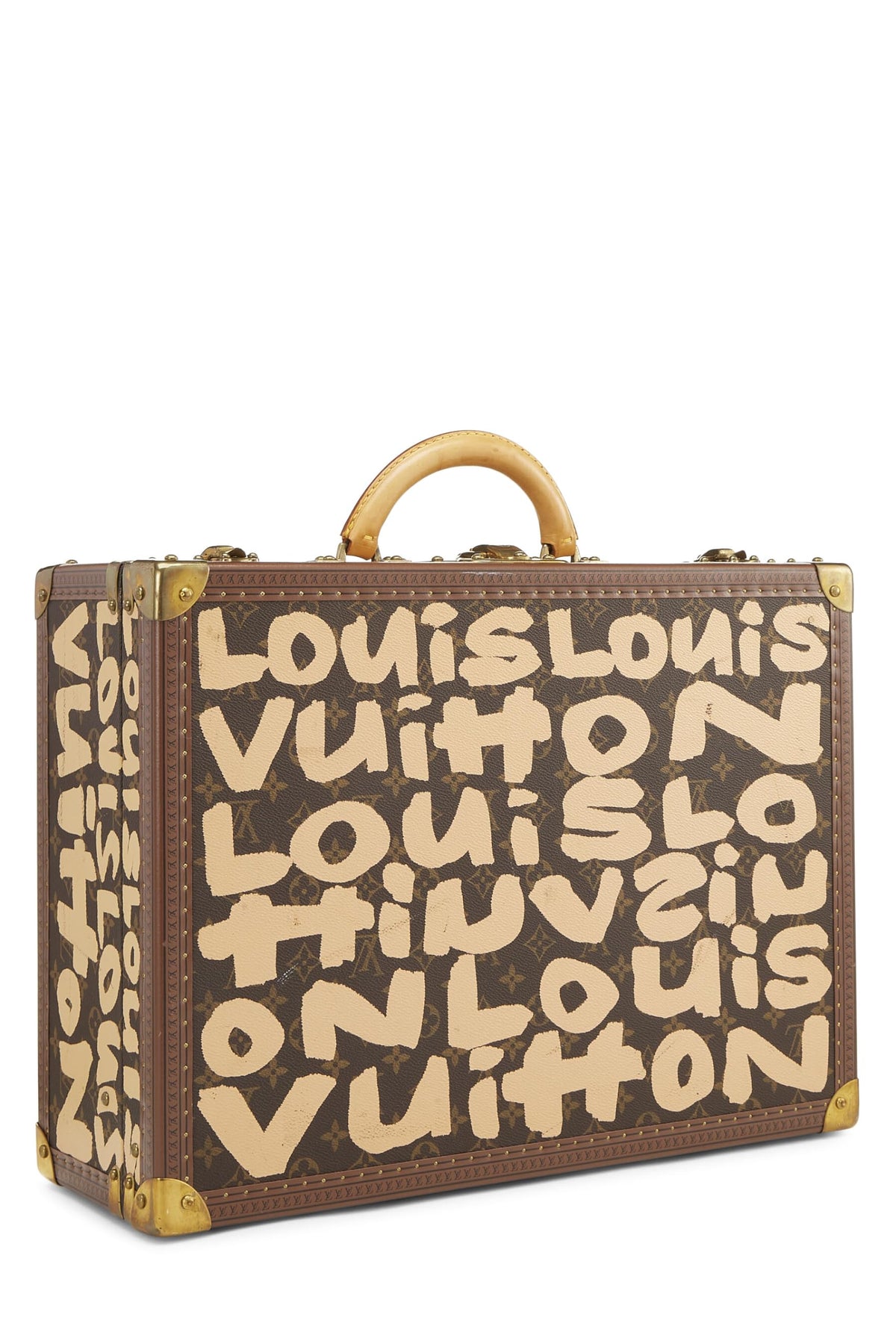 Louis Vuitton,  Stephen Sprouse x Louis Vuitton Beige Monogram Graffiti Canvas Trunk, Beige